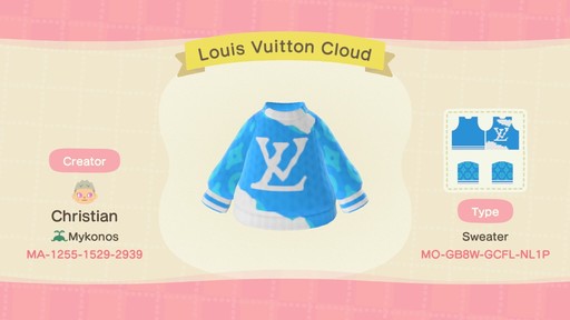 Louis Vuitton 2020 Clouds Printed T-Shirt - Blue T-Shirts